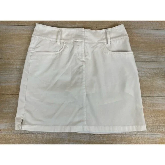Adidas ClimaCool White Skort Size 4 Built In Shorts Athletic Golf Tennis