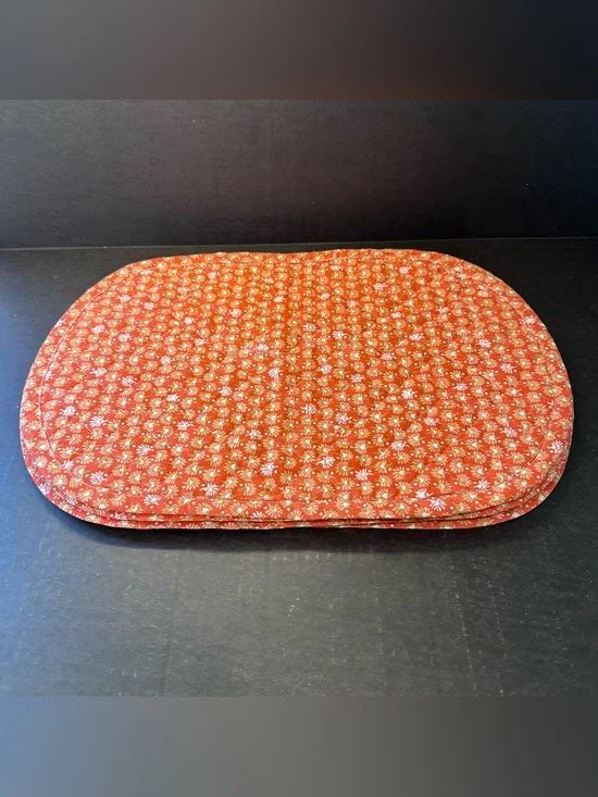 6 Cottagecore Ditsy Floral Place Mats Set Quilted 19x13