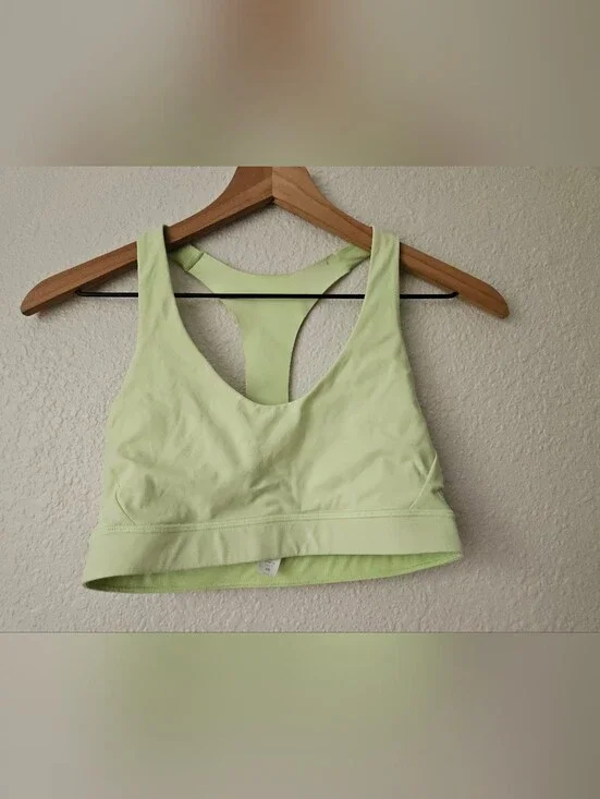 lululemon lime green bra, 6
