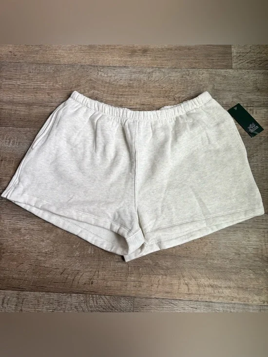 Wild Fable Women’s Mid Rise French Terry Fleece Lounge shorts heather gray