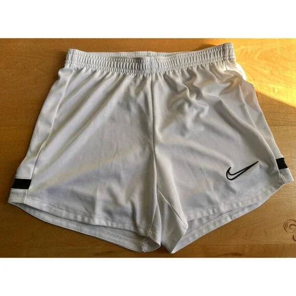 Nike Dri-FIT White Athletic Shorts Women's XS Gym Running Workout Lightweight