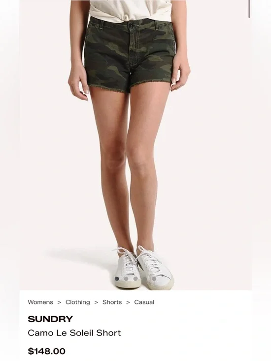Sundry Camo Shorts NWT, size 26