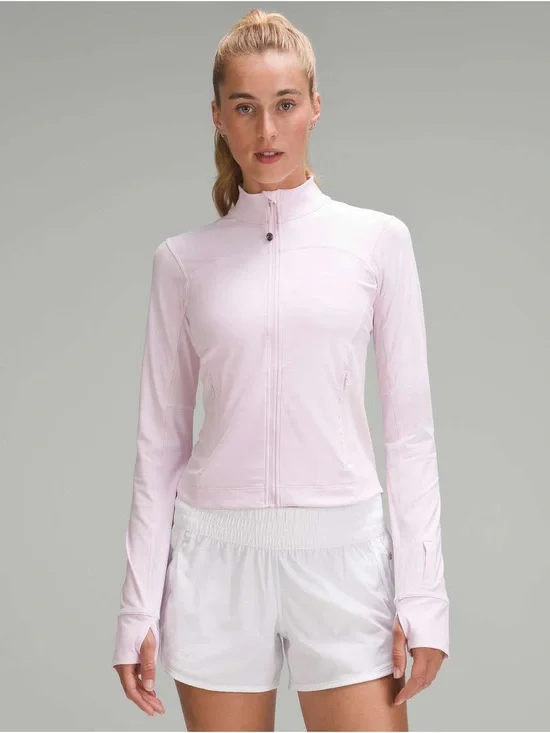 Lululemon lightweight running jacket in Meadowsweet Pink