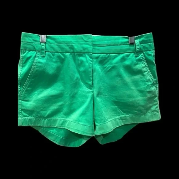 J Crew Size 8 Chino green cotton shorts