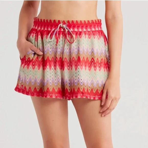 Show Me Your Mumu San Remo Chevron Knit Shorts