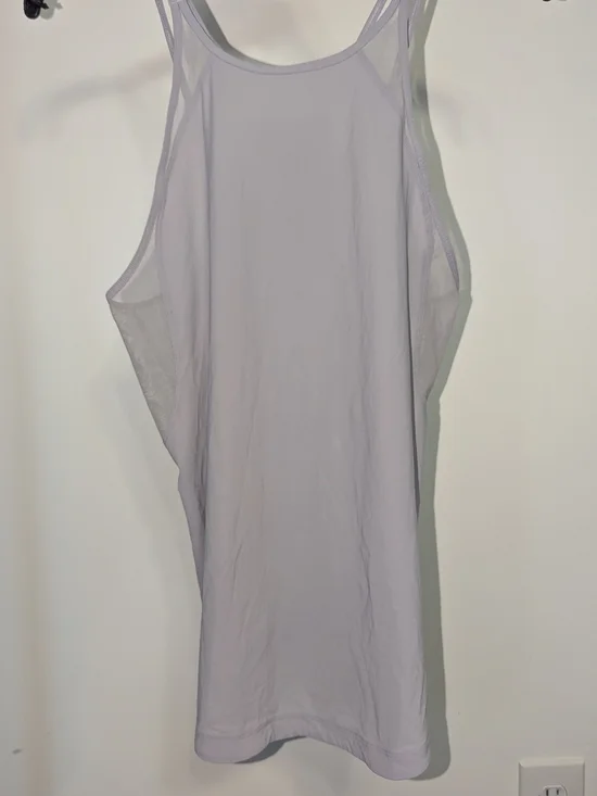 Lululemon Run Off Route Tank Iced Iris Light Grey Purple