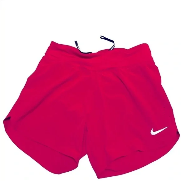 Nike raspberry colored Dri-Fit running shorts, medium, new