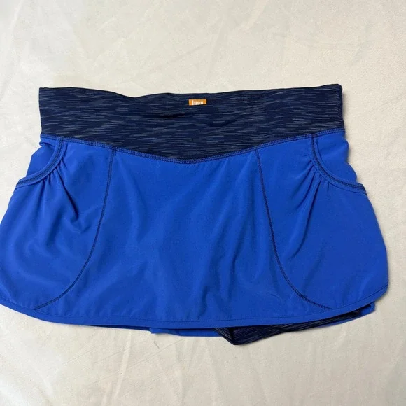 Lucy Tech Blue Athletic Skort Skirt Shorts Tennis Golf Workout Womens S‎ P 3.5