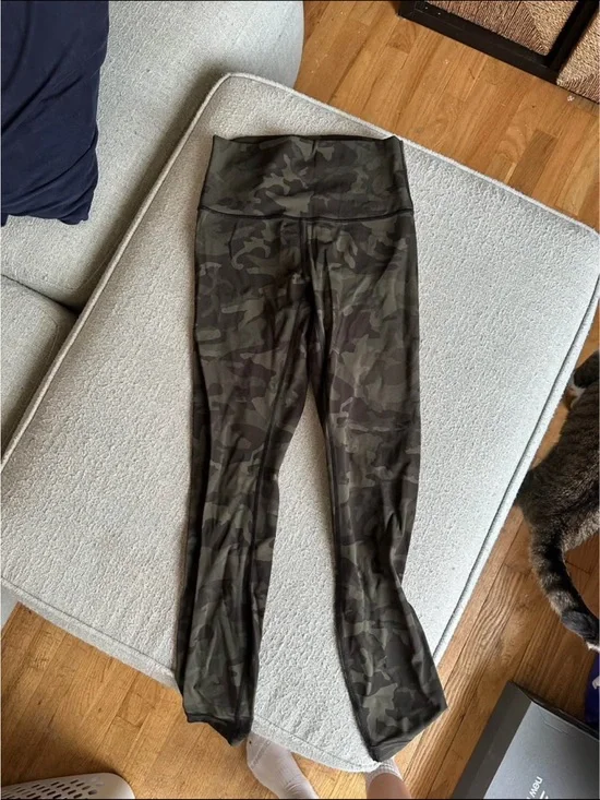 lululemon athletica Olive Green Camo Leggings