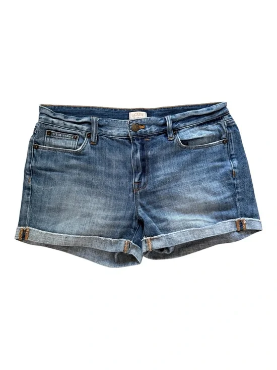 J. Crew Light Blue Denim Roll-Cuff Shorts