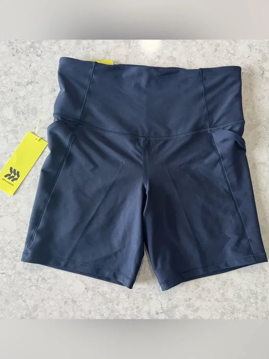 all in motion Navy High-Rise Bike Shorts