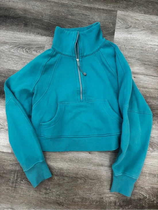 Lululemon Scuba sweatshirt Funnel Neck Half Zip Sweater Oceanic Blue S