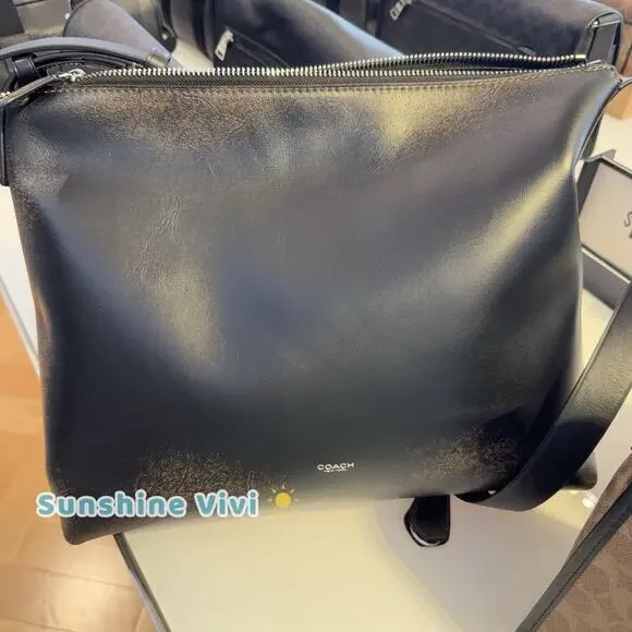NWT COACH Mott Messenger Bag 38 Loved Leather Crossbody Briefcase CEF52