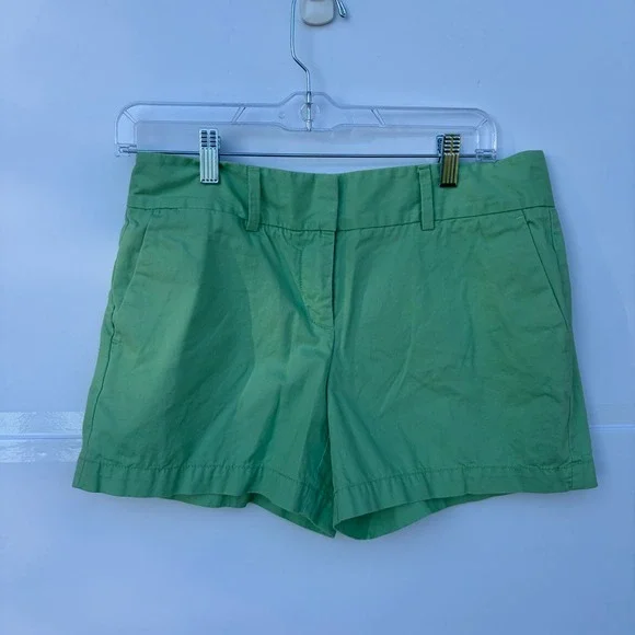 Ann Taylor LOFT Green‎ Chino Shorts Cotton Size 4 297432