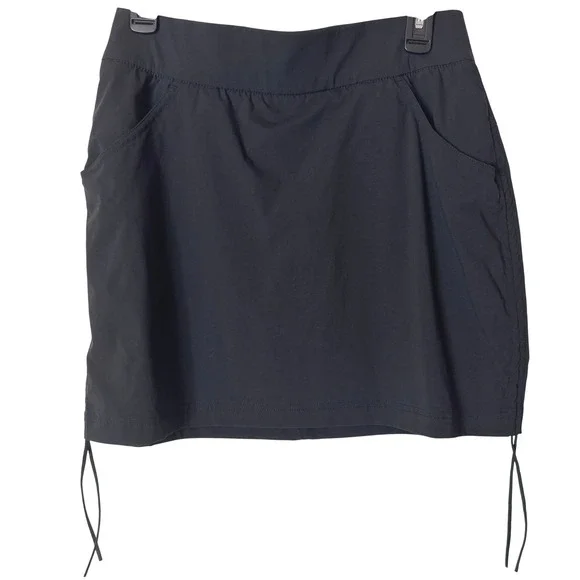 Columbia Women Black Hiking Skort Active Athletic Pull On Skirt Size M