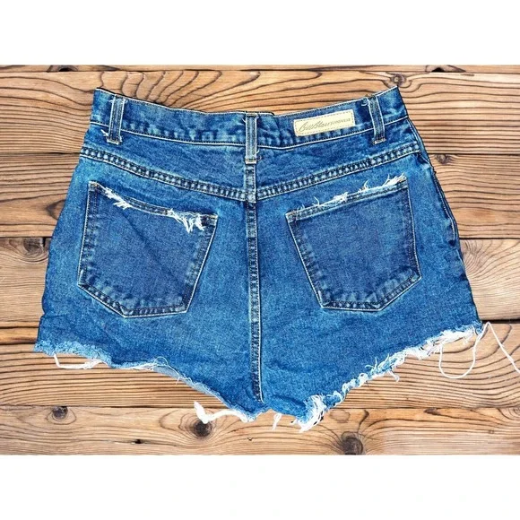 D2 Vintage Bill Blass Handmade Cutoff Jean Shorts Size 4‎ 6 Distressed Women's