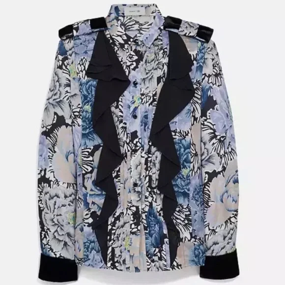 Coach x Kaffe Fassett Print Pleated Blouse Women’s 4
