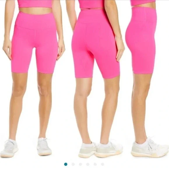 New IVL COLLECTIVE Hydrasculpt Bike Shorts KNOCKOUT Neon PINK SIZE 12