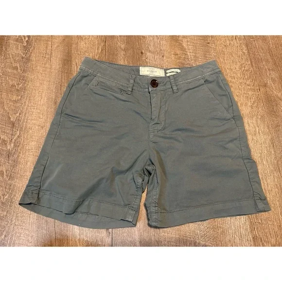 Fat Face Padstow Green Grey‎ Chino Shorts US Women's 2