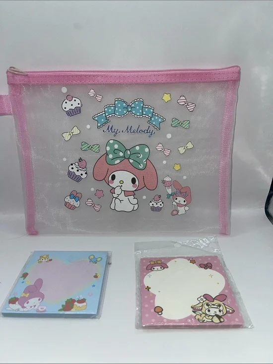 Sanrio My Melody Pink Clear Travel Pouch