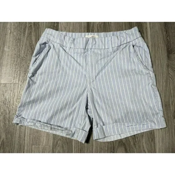 (3/$27)‎ H&M L.O.G.G. Cuffed Striped Shorts