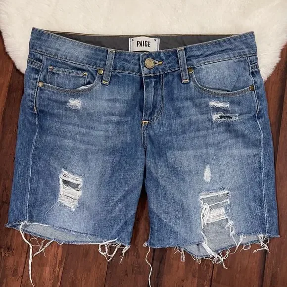 Paige Denim Cut Off Shorts Size 25‎