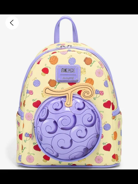 Loungefly Yellow & Lavender Fruit Print Mini Backpack