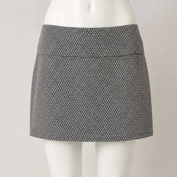 S.C. & Co. Tummy Control Black White Geometric Diamond Athletic Golf Skort Large