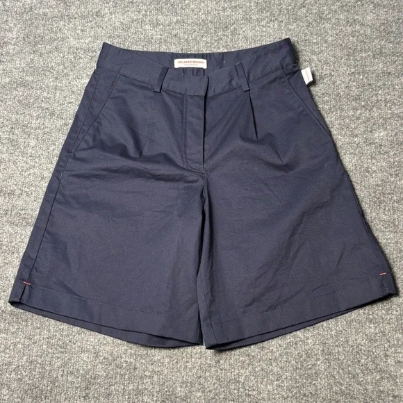 Orlebar Brown Women's Sabrina Shorts Size‎ 6 Navy Cotton Stretch