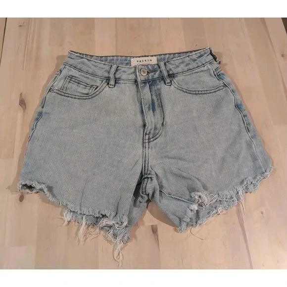 PacSun Los Angeles Candle Blue Style‎ 0213 Mom Short Blue Jean Short Sz 24