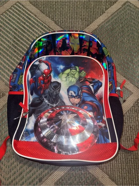 Marvel Multicolor Avengers Backpack with Red Accents
