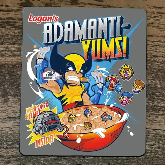 Mouse Pad Logans Adamanti Yums Cereal Wolverine‎