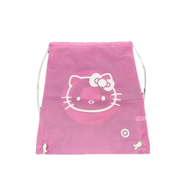 Sanrio Hello Kitty Drawstring Backpack Kids Pink Excellent Target‎ Bullseye Logo
