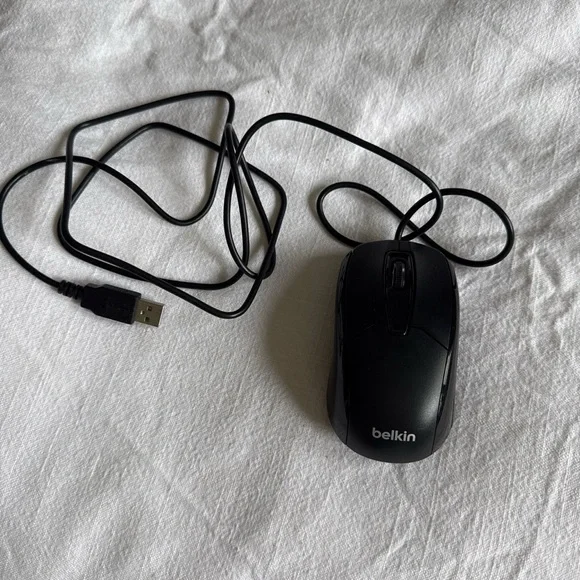 Belkin Black Wired USB Optical Mouse