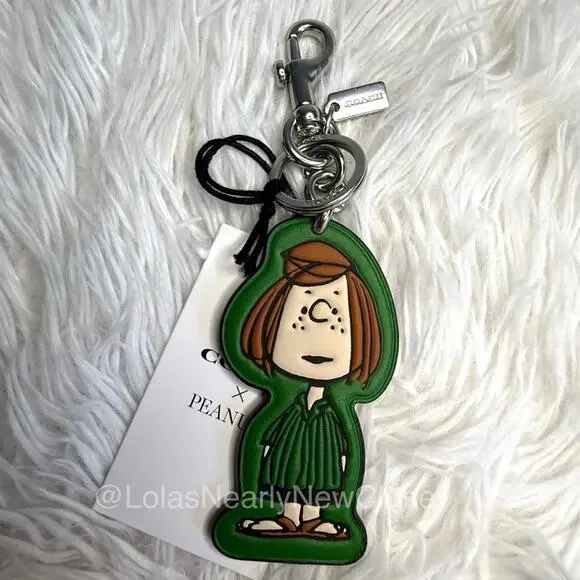 NWT Coach X Peanuts Peppermint Patty Bag Charm