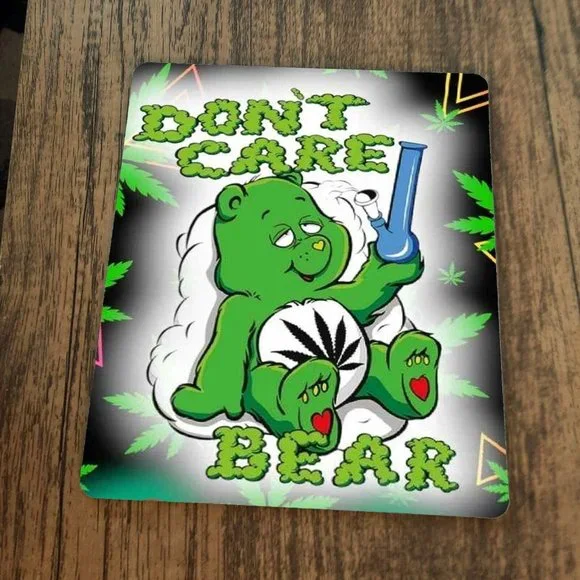 Dont Care Bear Mouse‎ Pad Weed Mary Jane 420