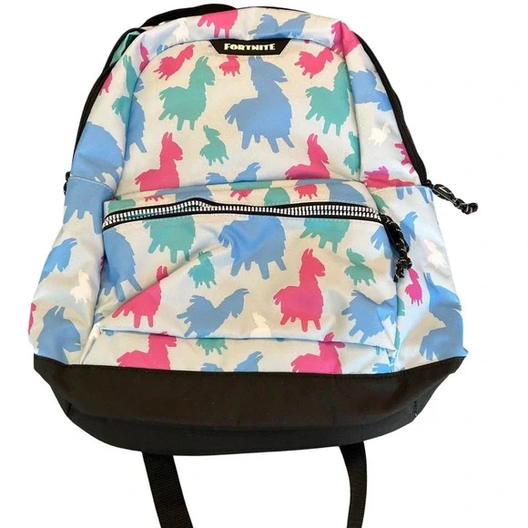 Fortnite Llama Backpack Pastel Print Kids School Bag Gamer Gaming‎