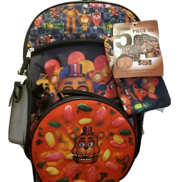 Five Nights At Freddy’s Fazbear Backpack 5 Pc Set