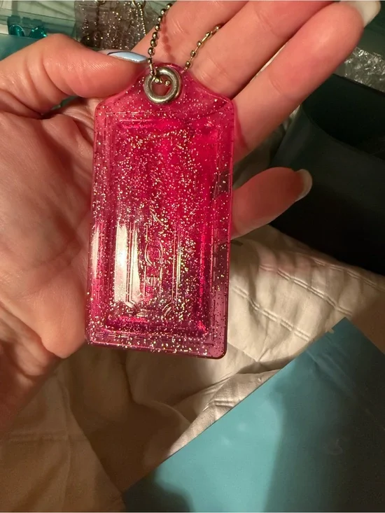 Coach Poppy Acrylic Hang Tag