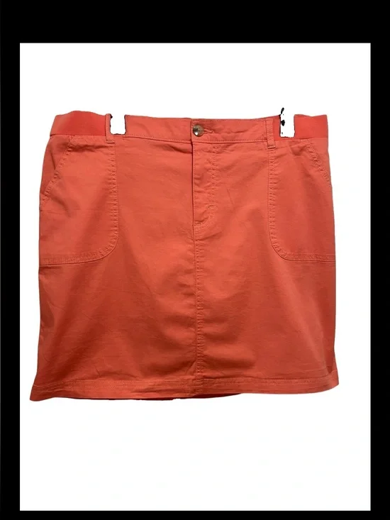Lee Coral Mini Skirt with Pockets