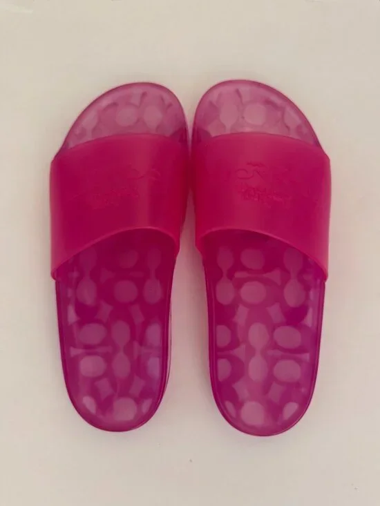 Coach 'Ulyssa' pink jelly slides
