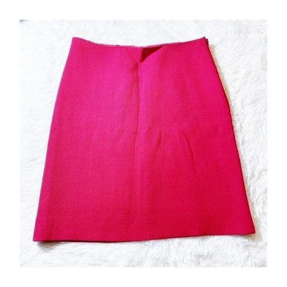 Moschino Cheap and Chic Red Virgin Wool Pencil Skirt US SZ8