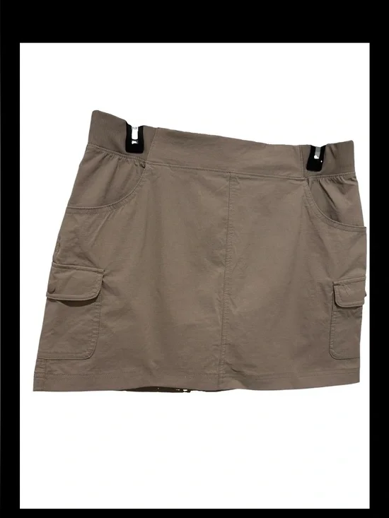 Eddie Bauer Beige/Taupe Stretch Waist Skirt Size M