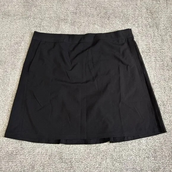 RipSkirt Hawaii Wrap Skirt Womens Large Black Length 2 Pockets Beach Adjustable