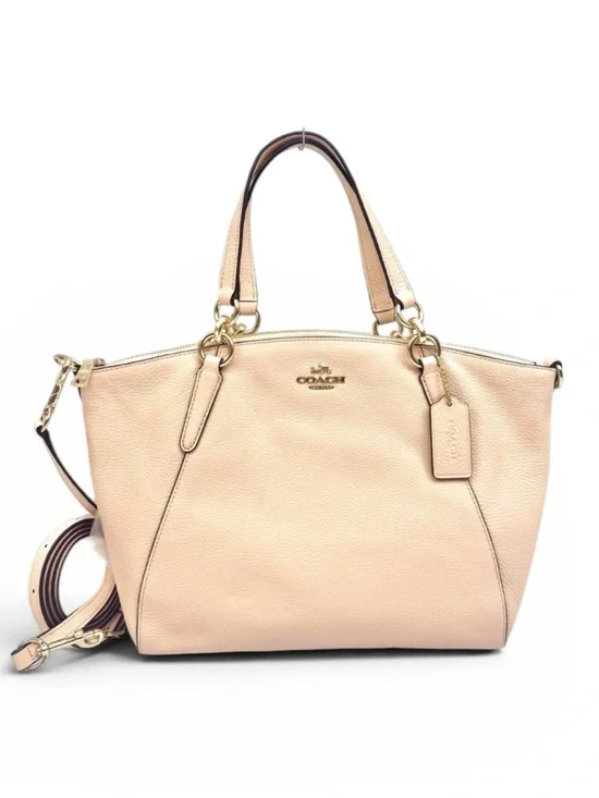 Coach Kelsey Pebbled Leather Light Pink Crossbody Bag F28968