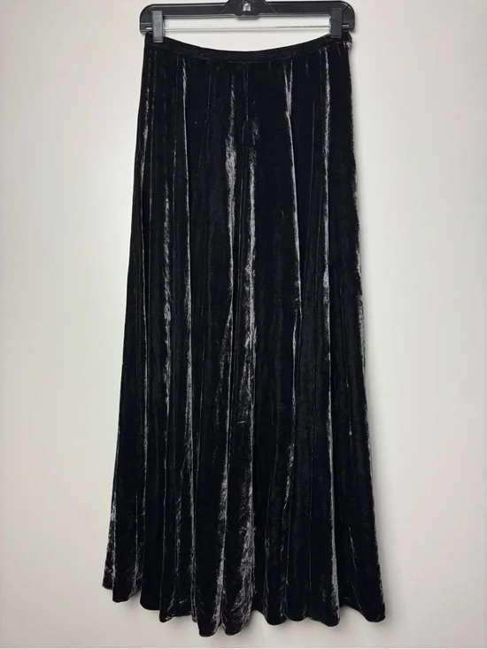 Jigsaw Black Velvet Maxi Skirt