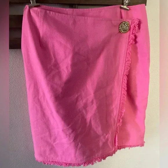 Emanuel Ungaro hot pink‎ pencil skirt size 8