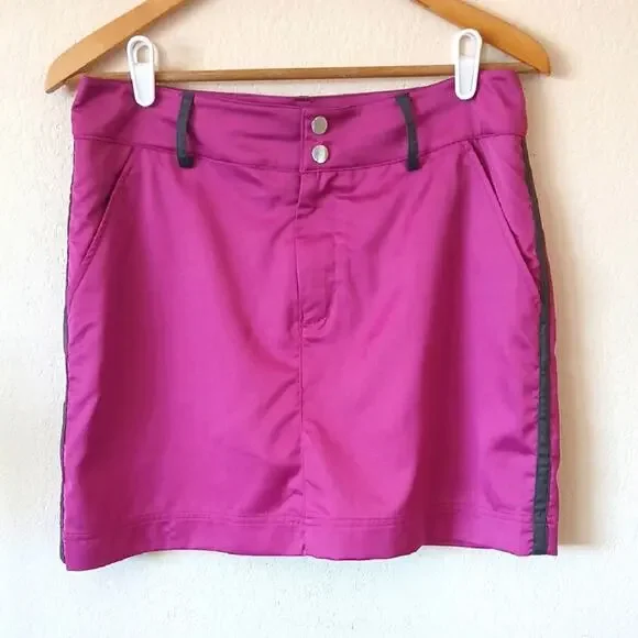 Page & Tuttle Purple Golf Skirt With Built In Shorts