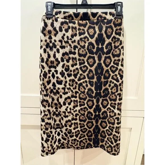 Unbranded Women's Tan and Black Skirt