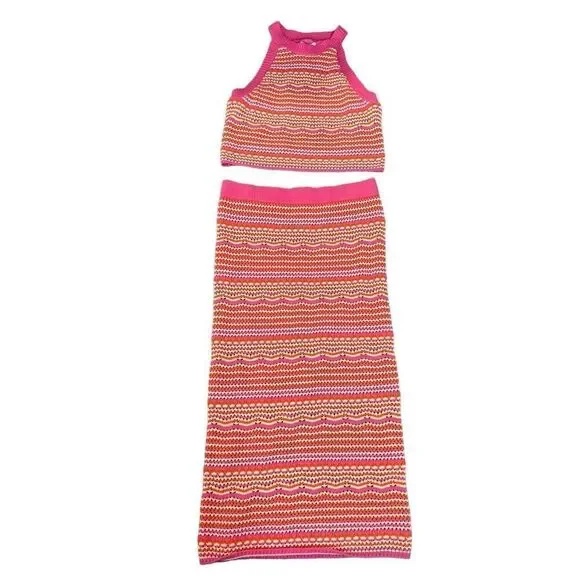 Haute Hippie NWT set skirt and top size L